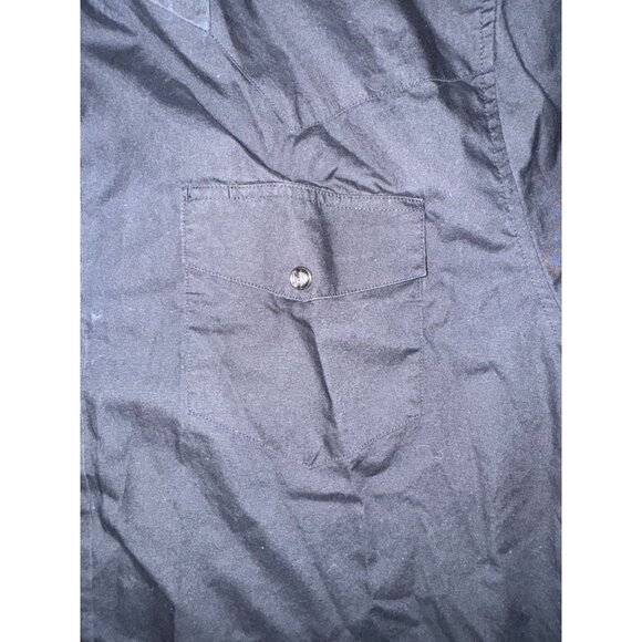 Gibson Mens Black Short Sleeve Button-Up Shirt 3XL - Picture 4 of 7